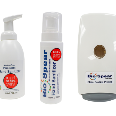BioSpear 550ml 4hr Persistent Hand Sanitizer 1 Case (12 ea.)
